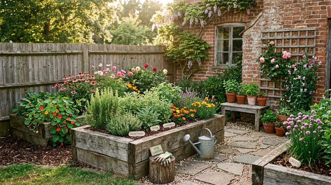 Corner Flower Accent